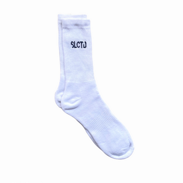 White trademark socks