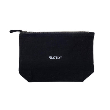 Black trademark pouch