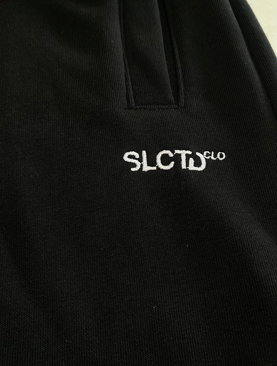 Slctd logo pants - black