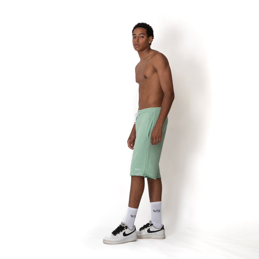 Light green trademark shorts